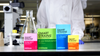 Image of full SMART STRAINS product range against a lab background