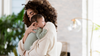 Mother soothing baby with colic